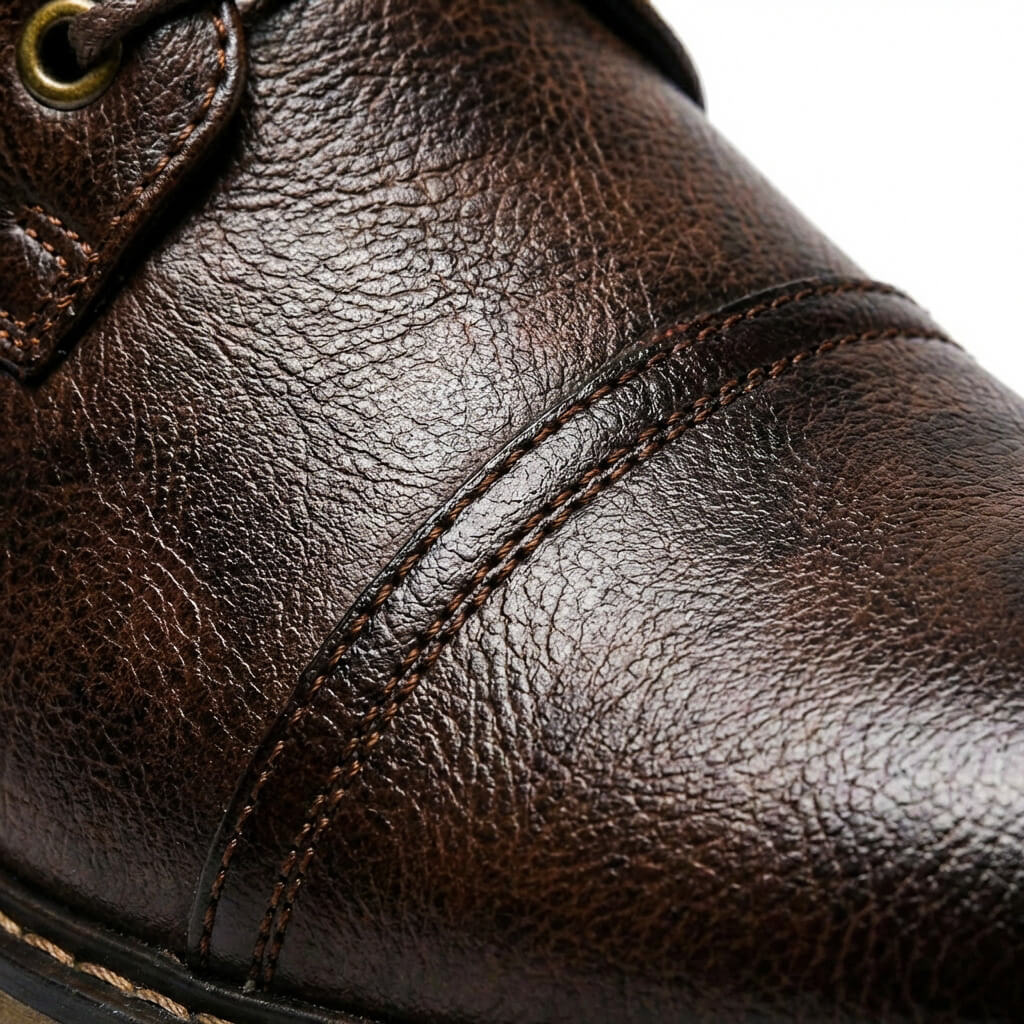 Jake Two-Tone Leather Boots  - By Qivii