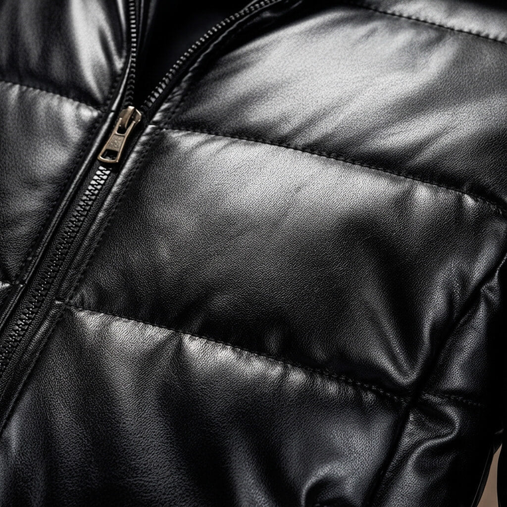 Parker Prestige Quilted Leather Jacket  - By Qivii