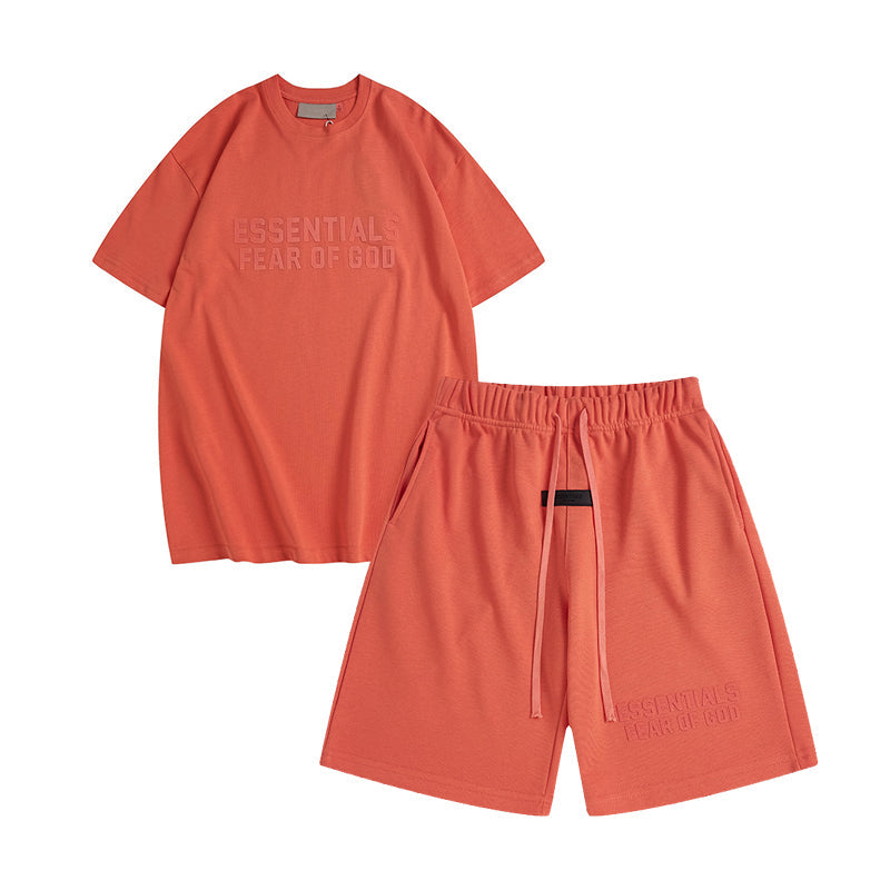 FW22 T-Shirt / Shorts / Set - Coral Red  - By Qivii