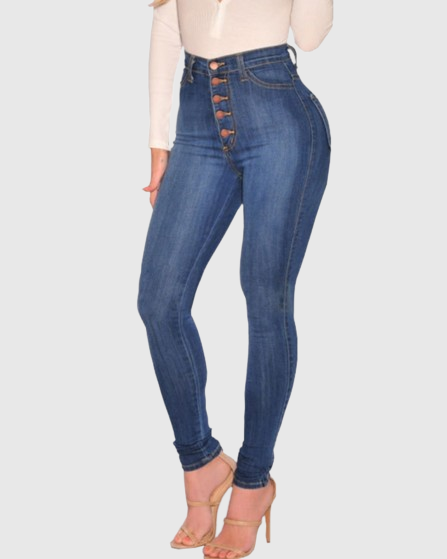Women's High-Waisted Butt-Lifting Skinny Jeans  - By Qivii