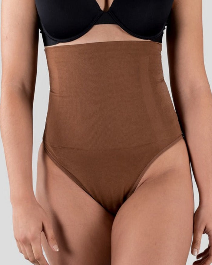 Women Tummy Slimmer High Waist Sexy Thong Panty  - By Qivii