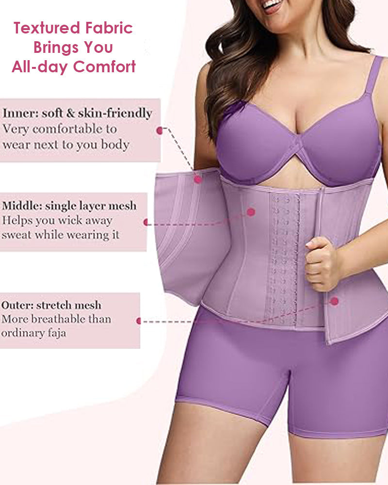 Shapshe® Zip & Breasted Body Shaper Tank Top Waist Trainer  - By Qivii