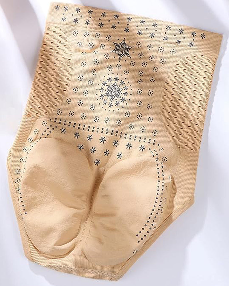 Women's Negative Ion Shaper Panty Breathable Hole Traceless Butt Lifter Underwear  - By Qivii