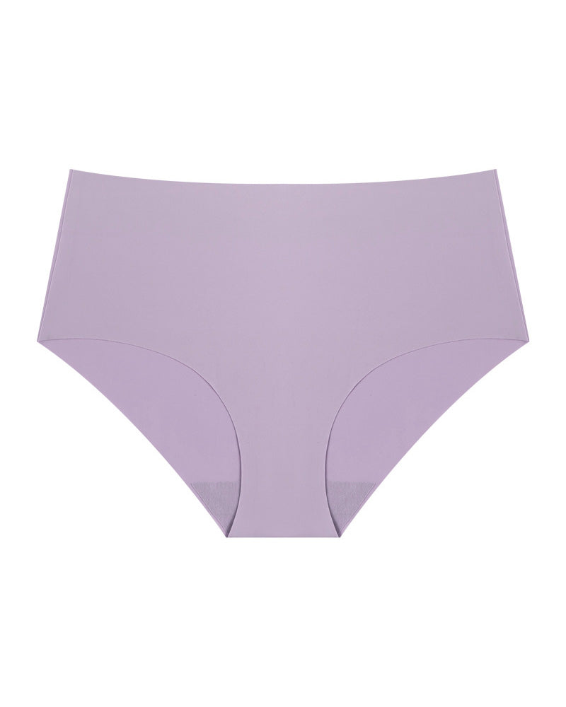 Women's Seamless Ice Silk Breathable Comfortable Triangle Mid-waist Panties  - By Qivii
