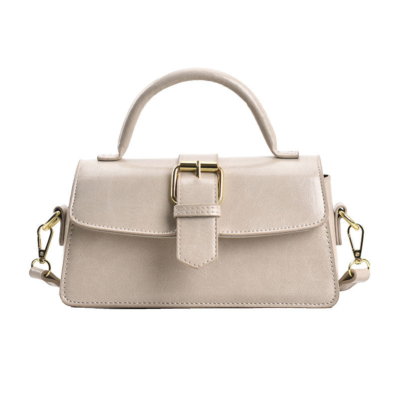 Women's Cantle Mini Satchel - Equestrian-Architectural Bag with Convertible Carry
