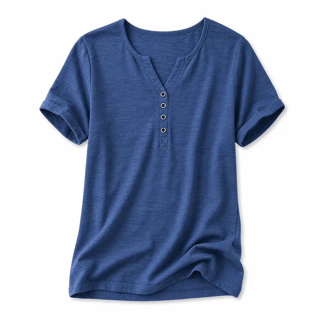 Daisy Snap Placket Tee
