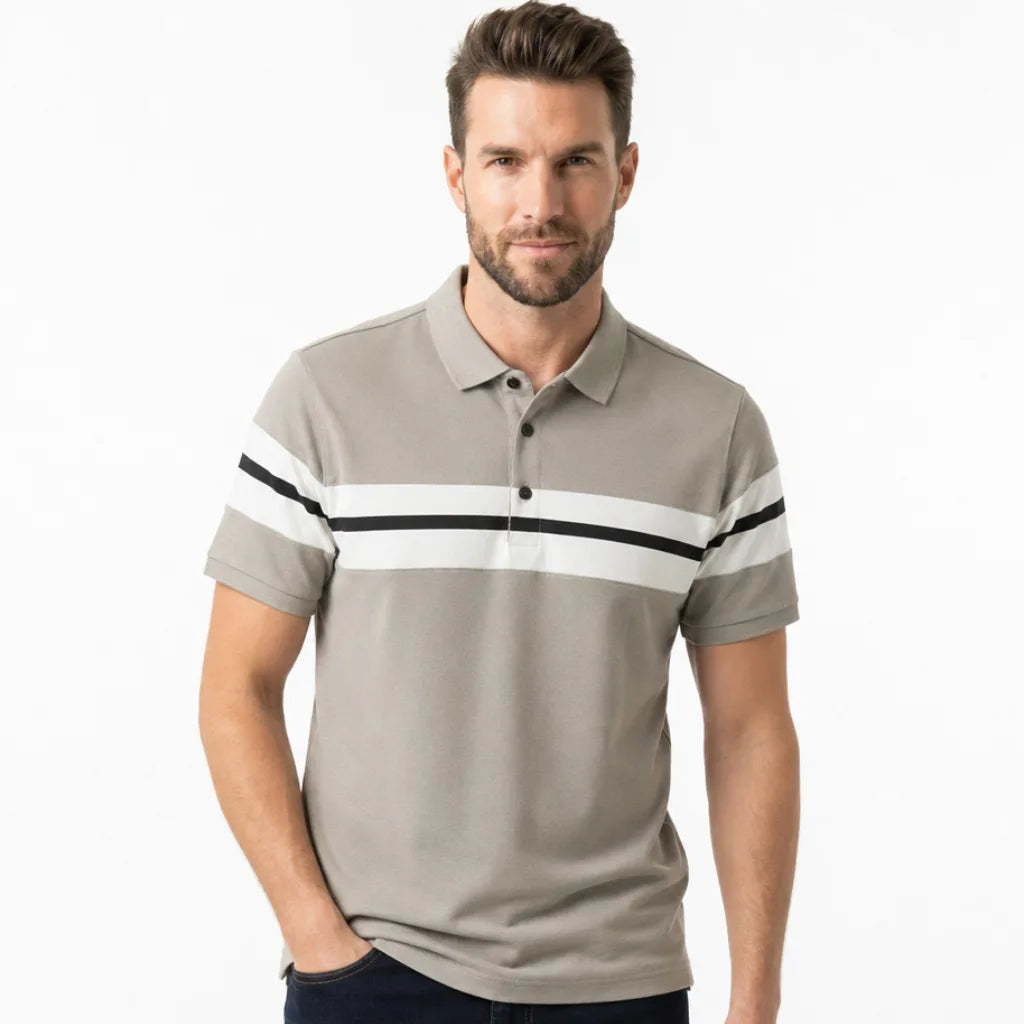 Damian Stripe Polo