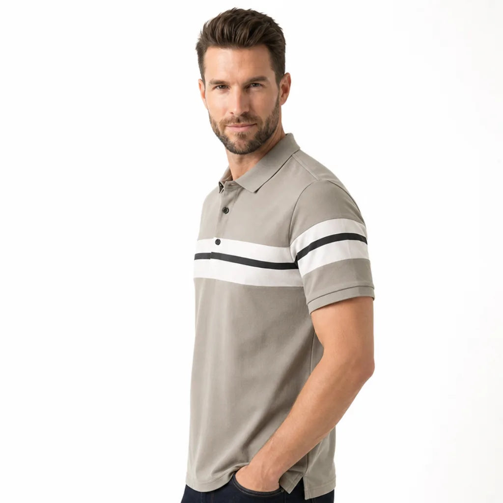 Damian Stripe Polo