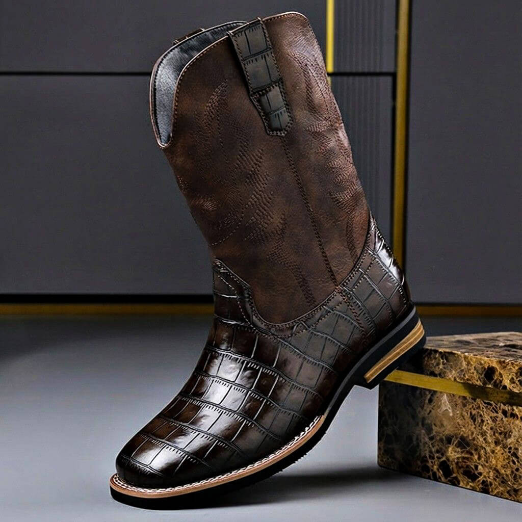 Walker Genuine Leather Boots  - By Qivii