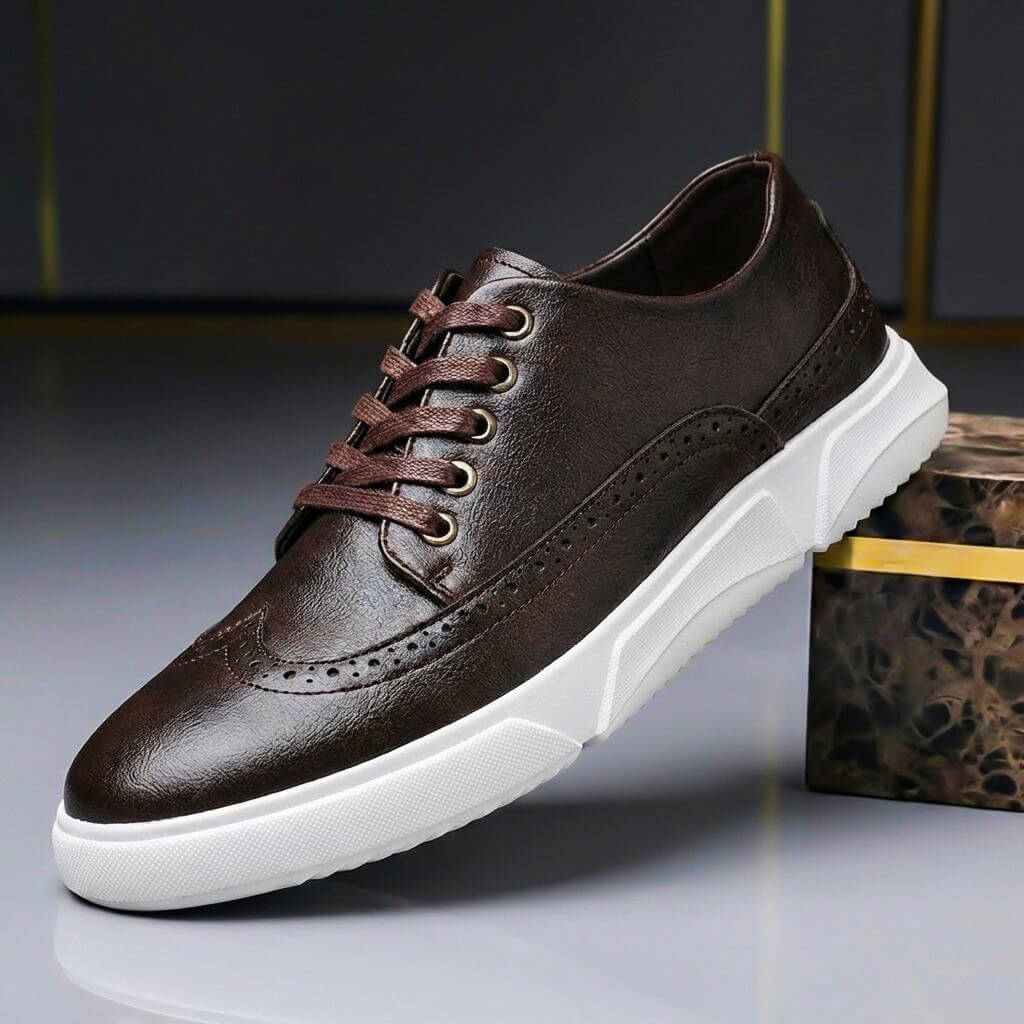 Bradley Prestige Leather Sneakers  - By Qivii