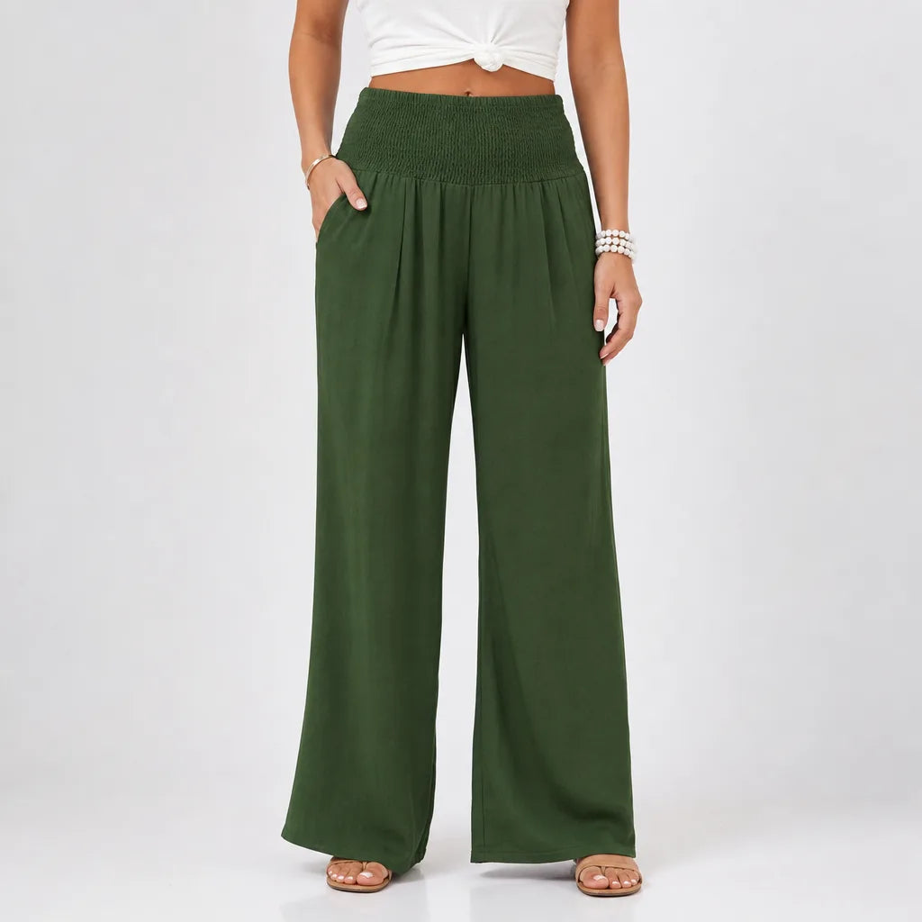 Delphine | Womens Boho Wide Leg Sweatpants