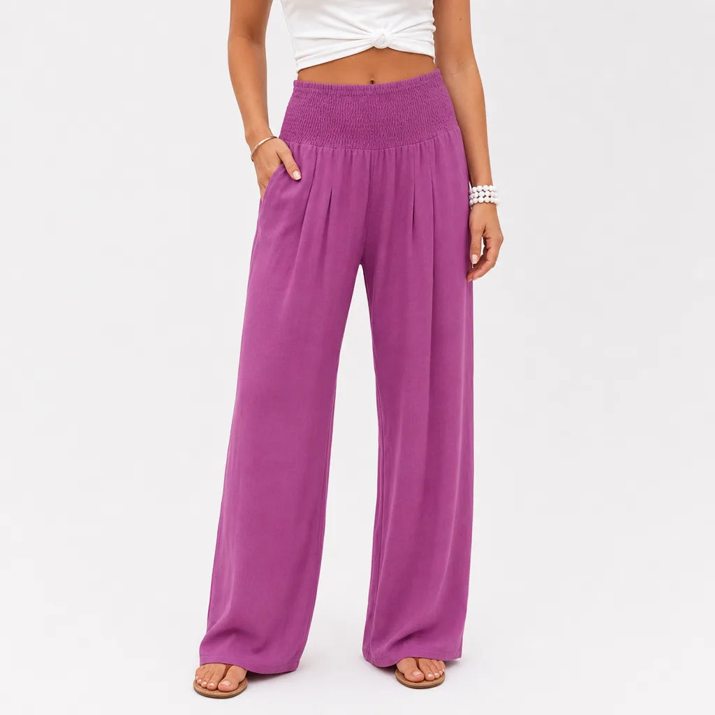 Delphine | Womens Boho Wide Leg Sweatpants