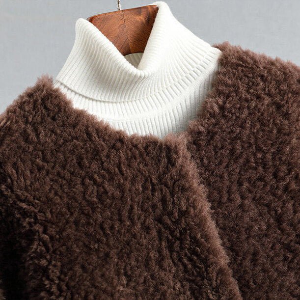 Olivia Couture Shearling Coat  - By Qivii