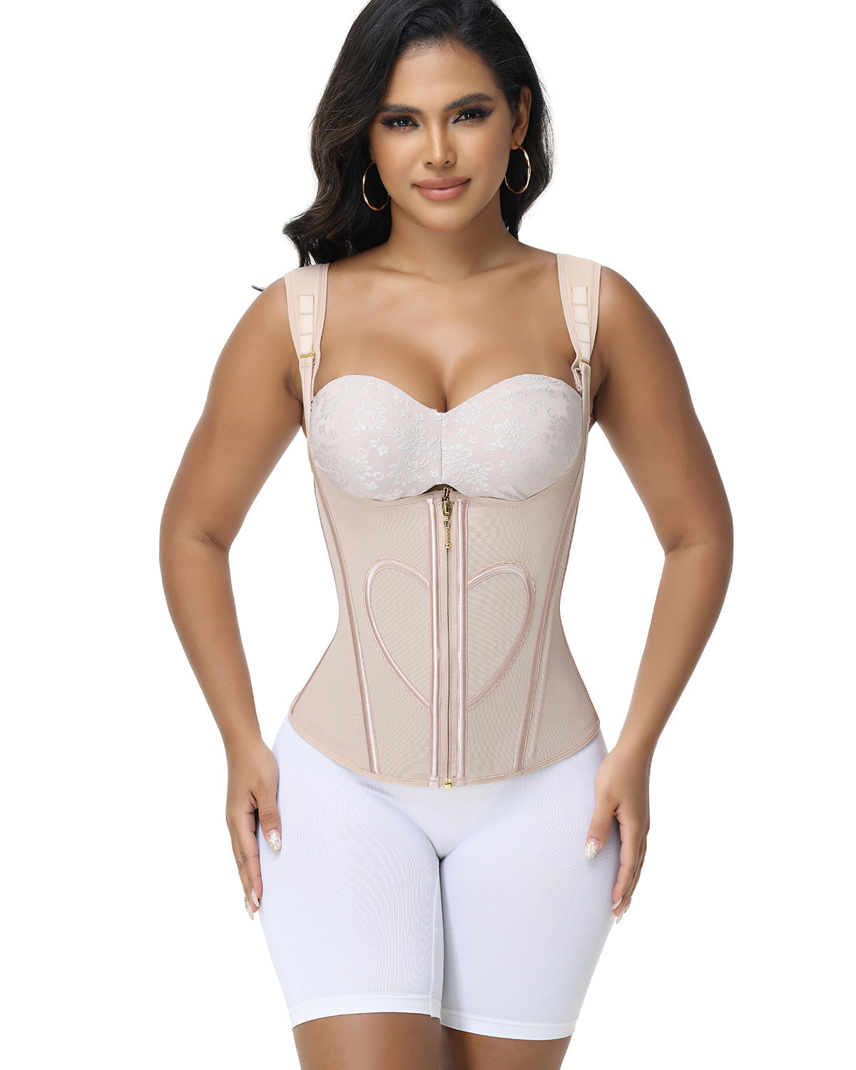 Shapshe® Fajas Colombianas Heart Pattern Tank Top Waist Trainer