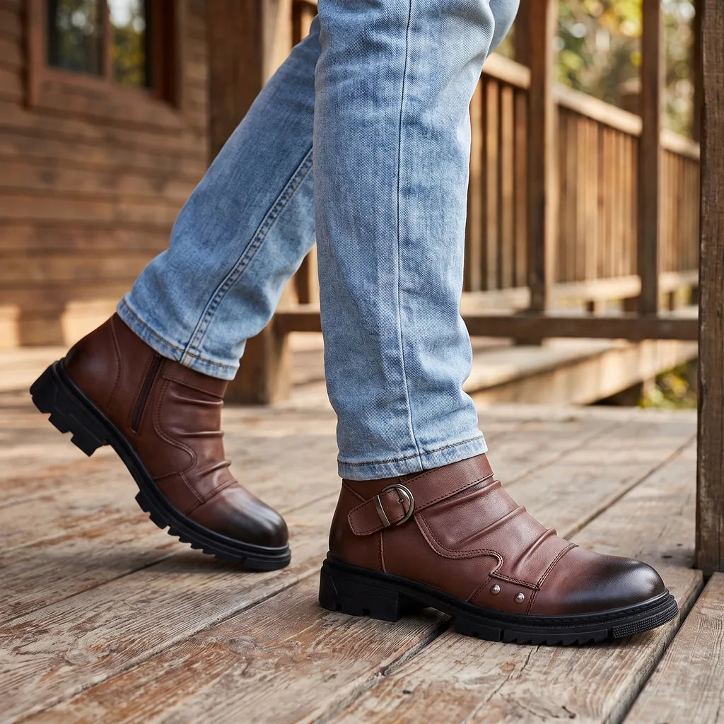 Duncan | Mens Fall Work Buckle Boots
