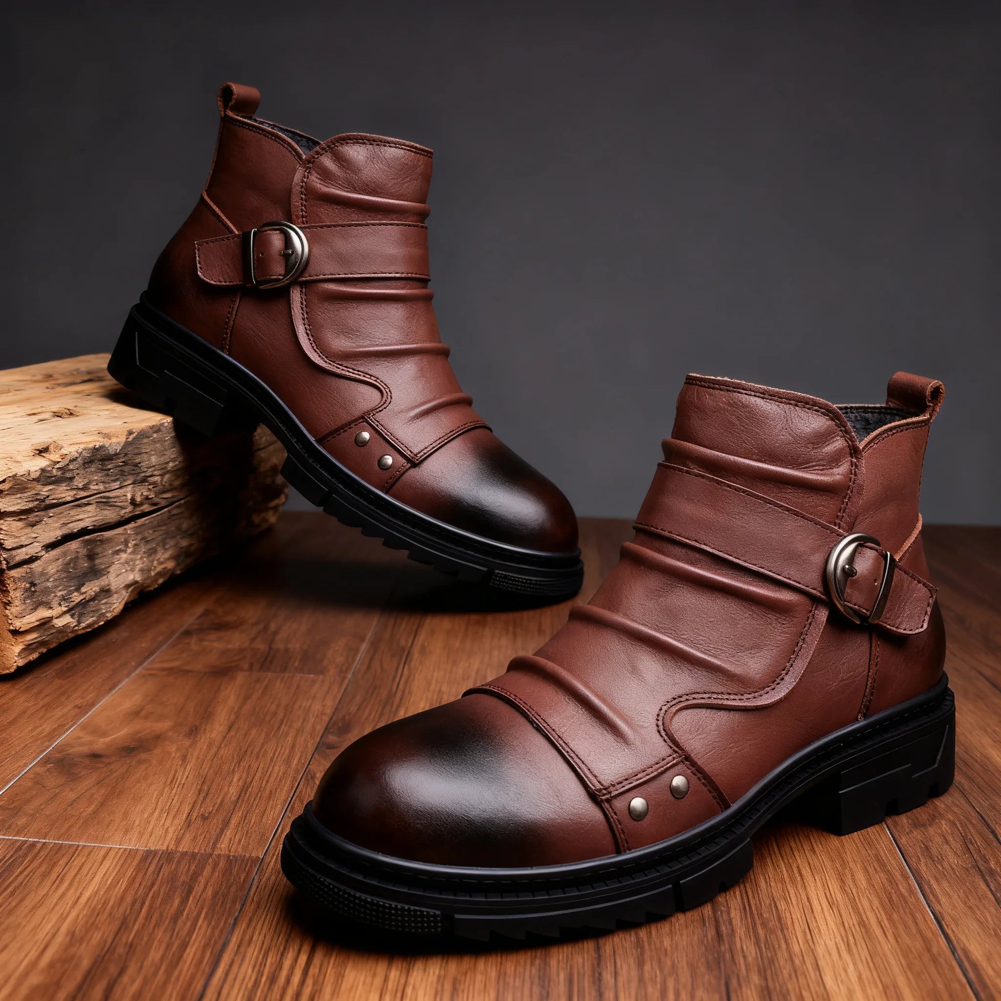 Duncan | Mens Fall Work Buckle Boots