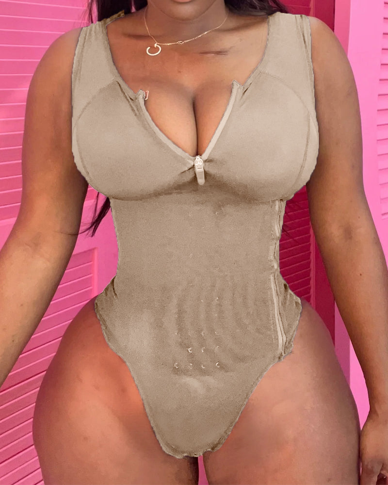 Shapshe® Waist Cinching Tummy Control Jumpsuit Waist Trainer Shapewear  - By Qivii