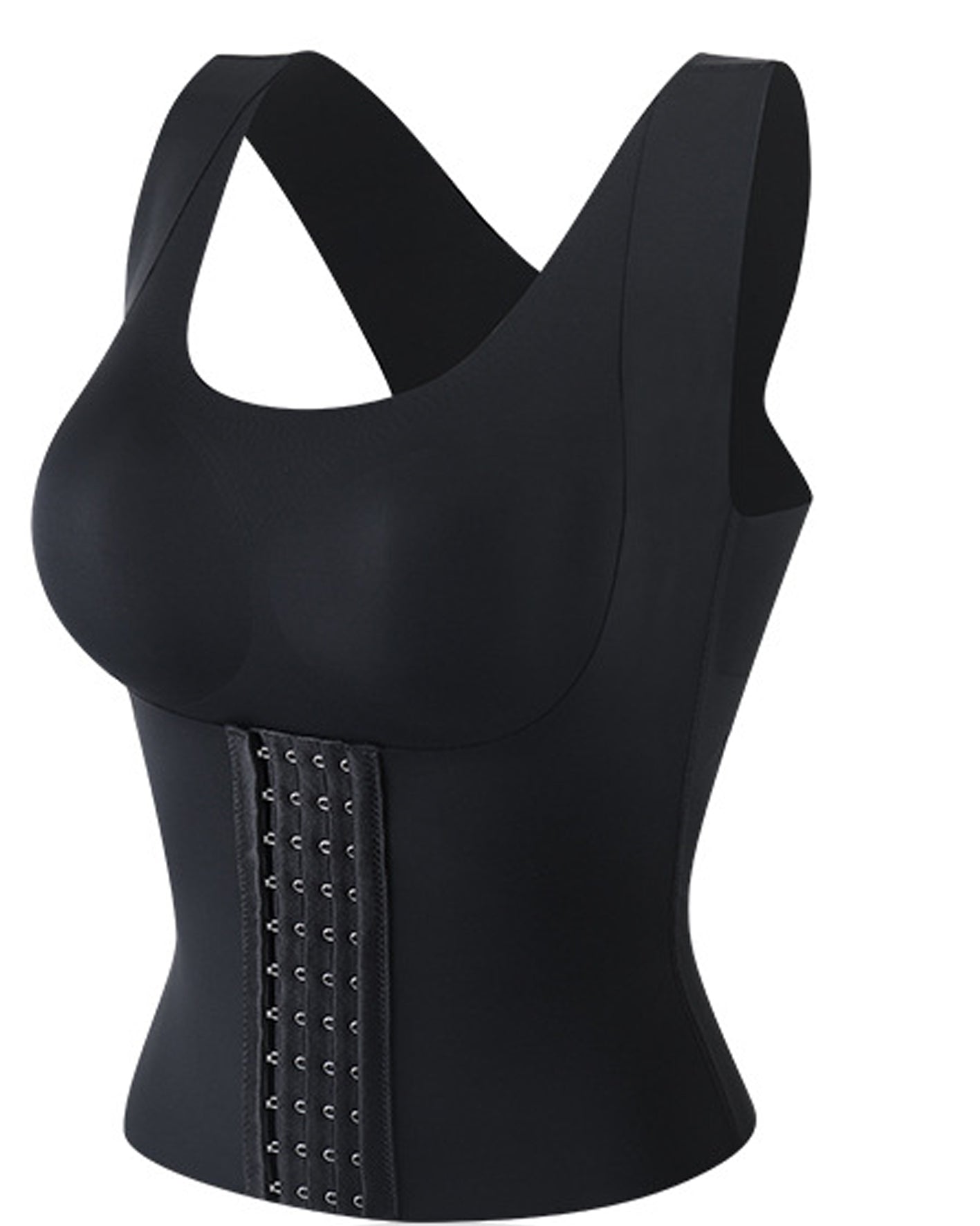 Comfort Double Compression Corset with Seamless Tummy Control and Back Support  - By Qivii