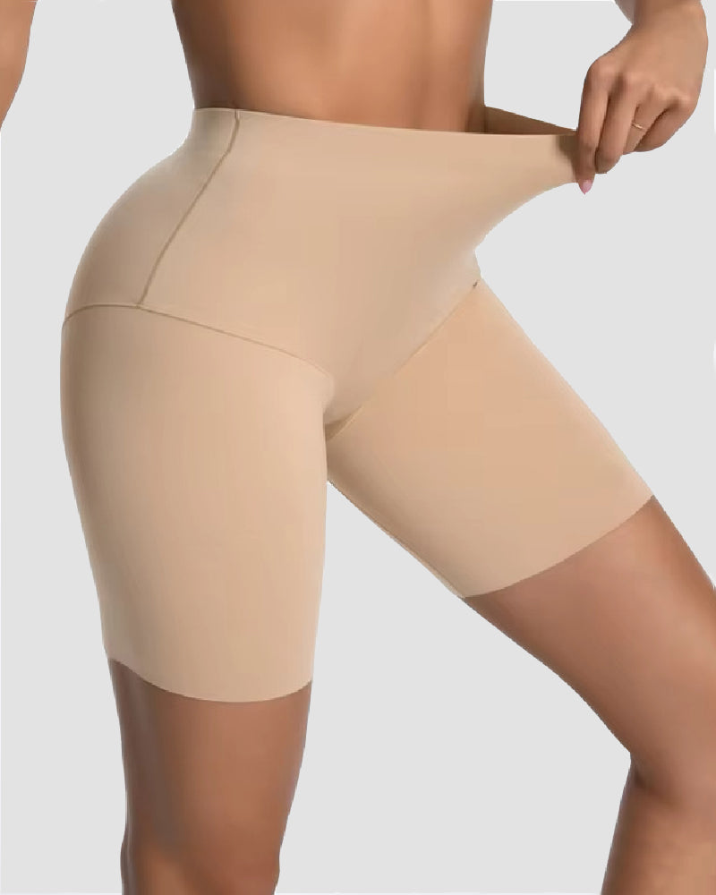 Seamless Elasticity Tummy Control Non-slip Thickened Faja Shapewear Shorts  - By Qivii