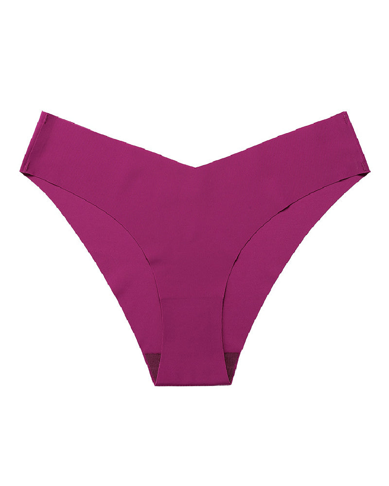 Sexy Ice Silk Low-Rise Panties Seamless Multicolor Briefs Lingerie  - By Qivii