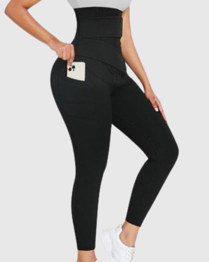 Butt Lifter Stretchy Tummy Control Leggings  - By Qivii