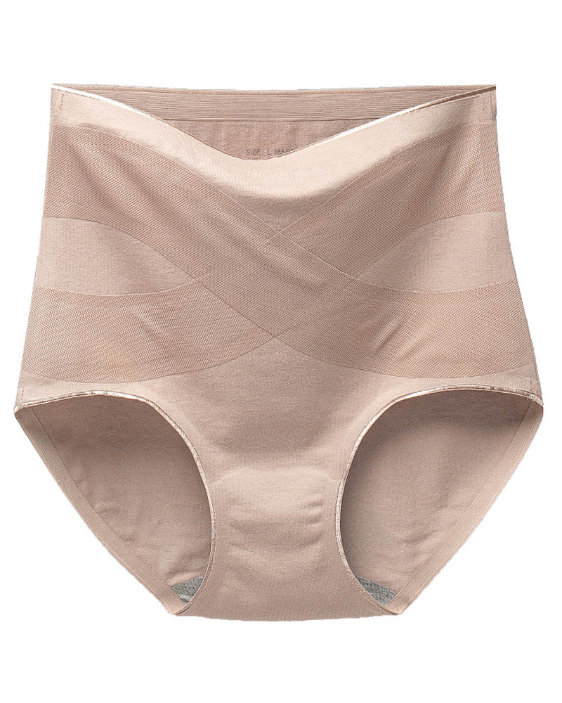 Women's Seamless Graphene High Waist Tummy Control Cotton Underwear  - By Qivii