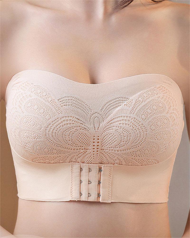 Seamless Push up Full Cup Bandeau Bra  - By Qivii