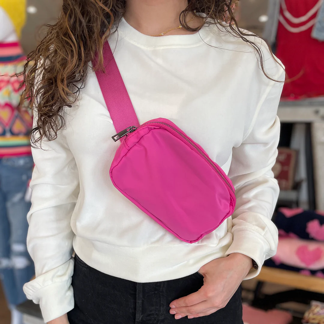 Dazzling Nylon Belt Bag