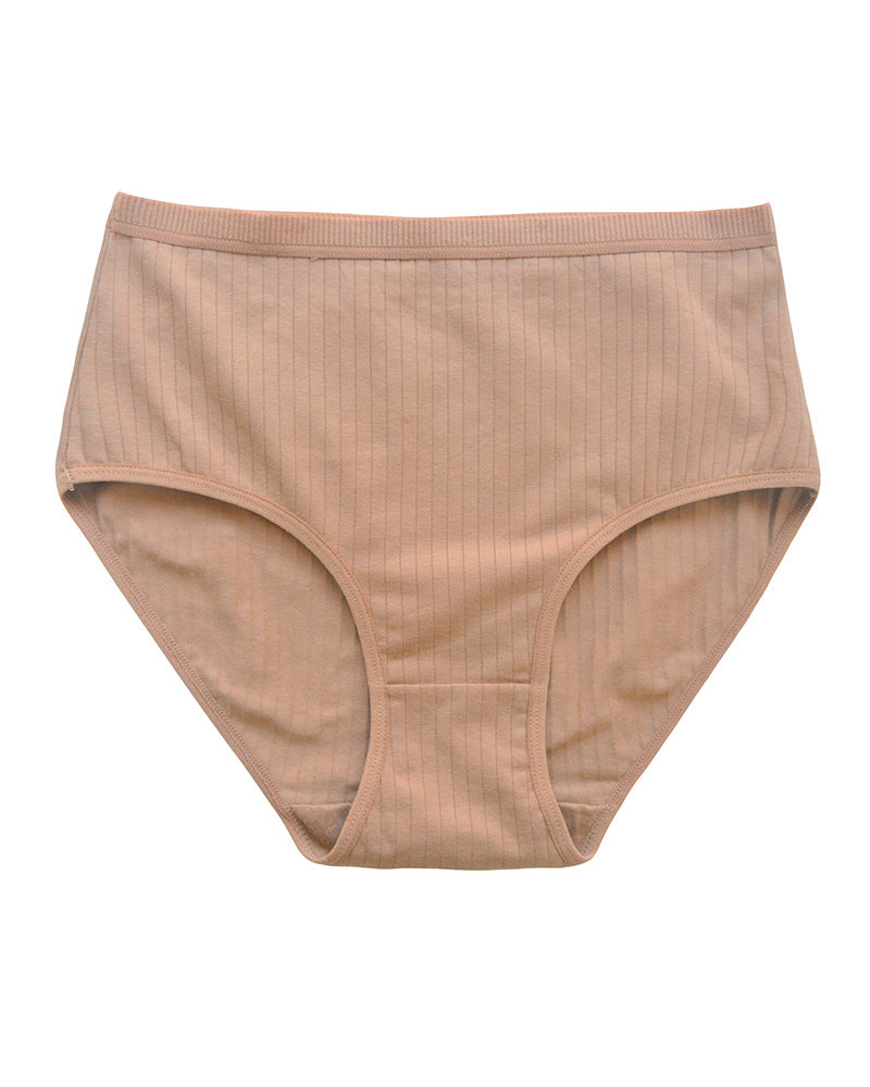 High Waist Pure Cotton Panties Tummy Control Breathable Underwear  - By Qivii