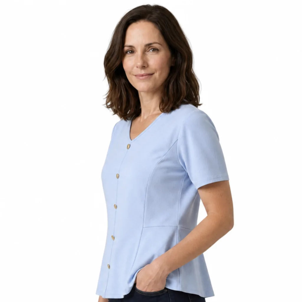 Eden V-Neck Design Blouse