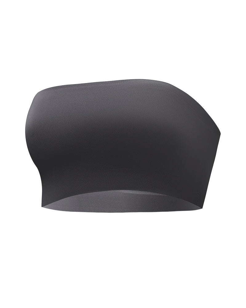 Wireless Strapless Bandeau Bra Seamless Stretch Non Padded Push Up Bralette  - By Qivii