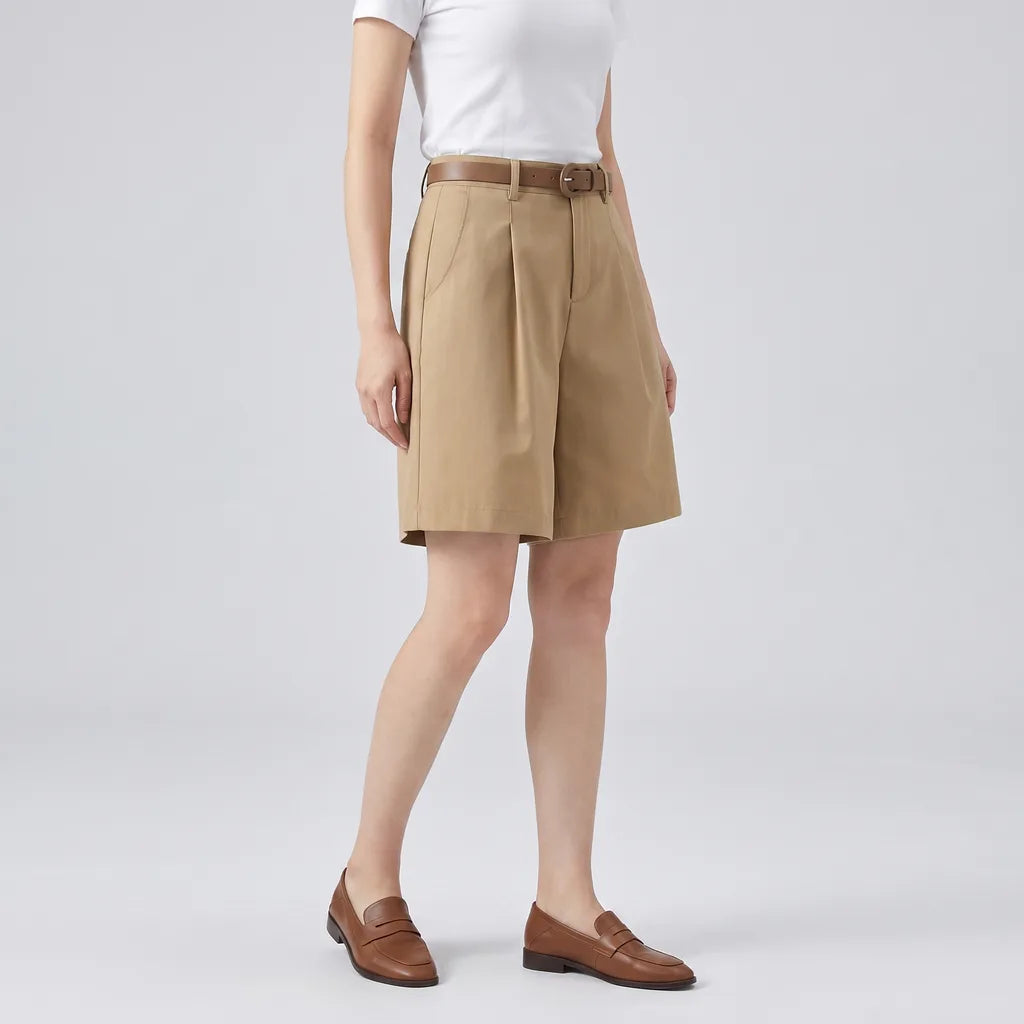 Elara High-Waist Cargo Shorts
