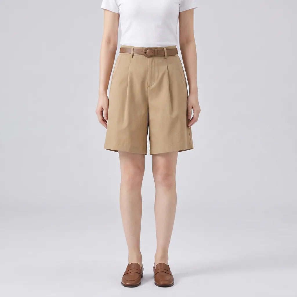Elara High-Waist Cargo Shorts