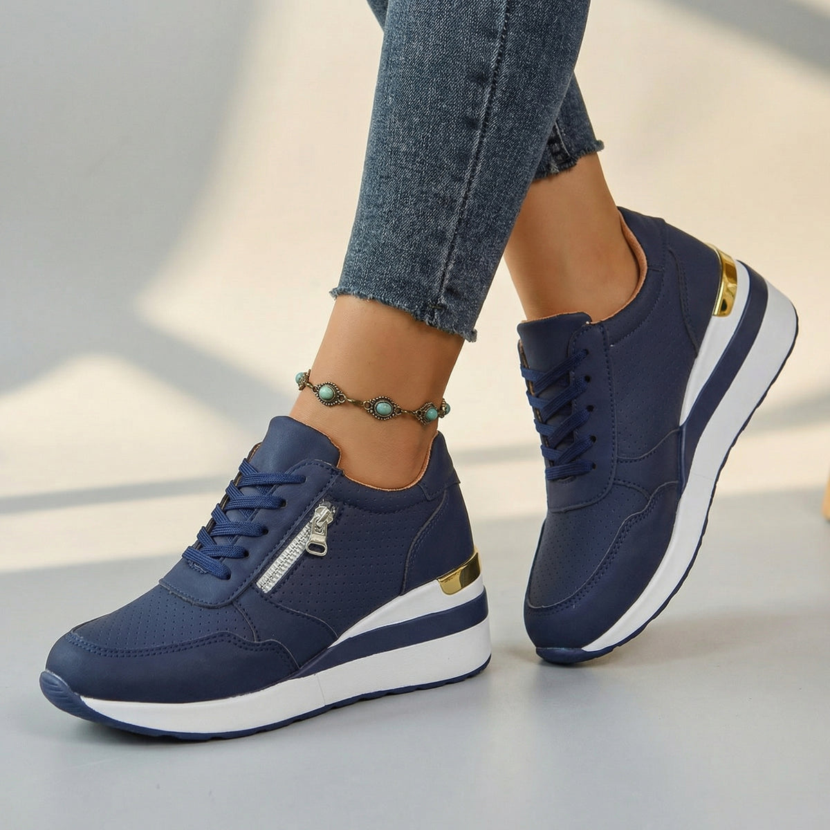 Elara Wedge Sneakers