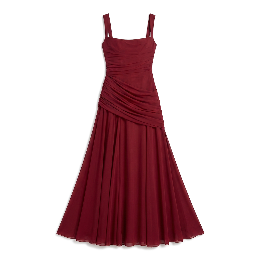Elena Ruched Maxi Dress