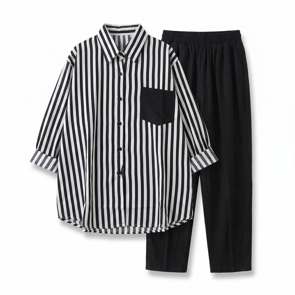 Elinor Stripe Two-Piece Set