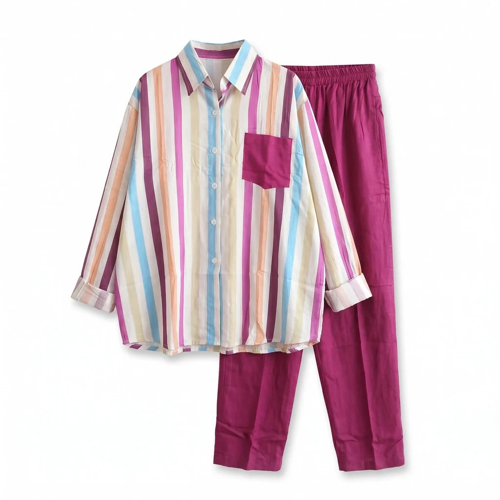 Elinor Stripe Two-Piece Set