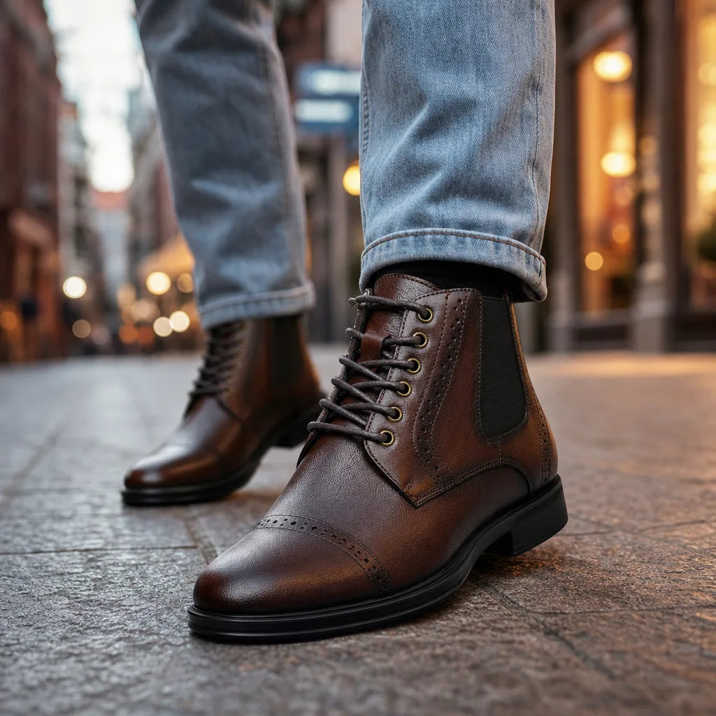 Ellington | Men's Fall Leather Brown Boots