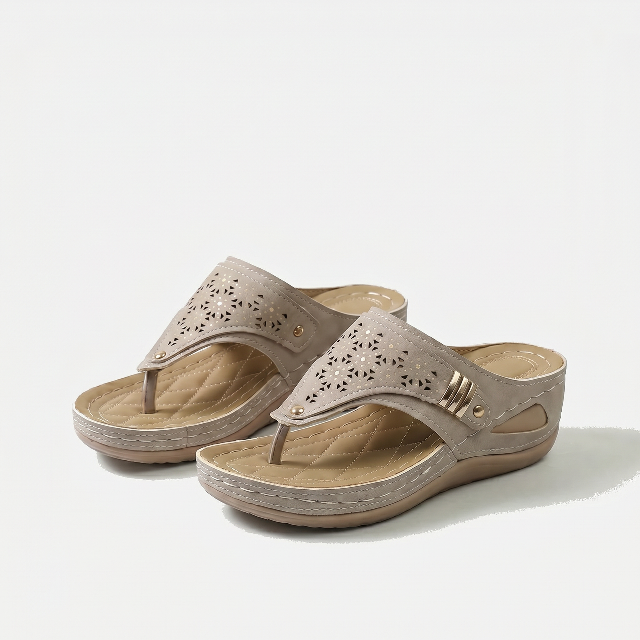 Élodie - Keil-Zehensandalen für Dame  - By Qivii
