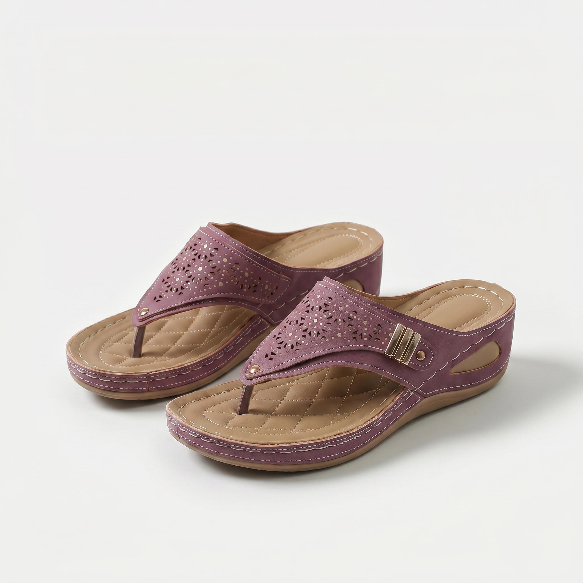 Élodie - Keil-Zehensandalen für Dame  - By Qivii