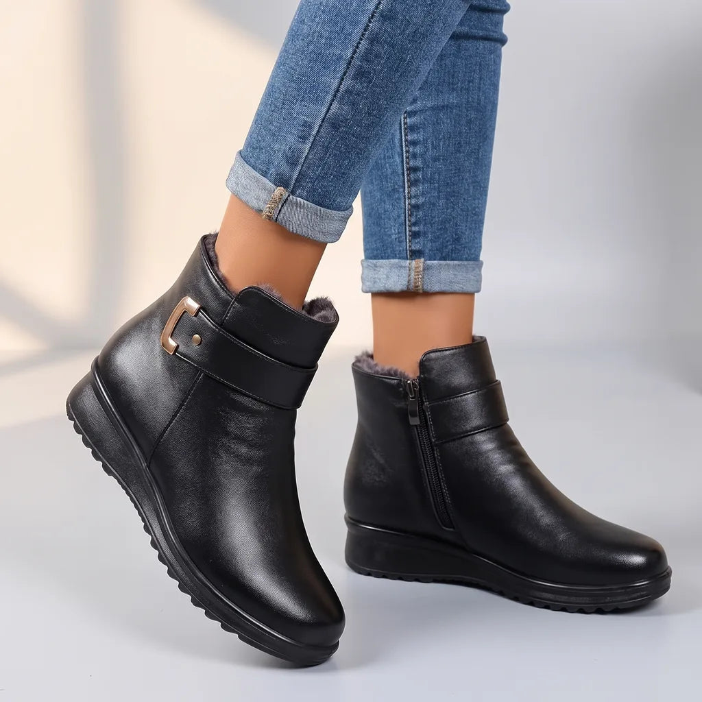 Eloise | Womens Fall Leather Ankle Boots