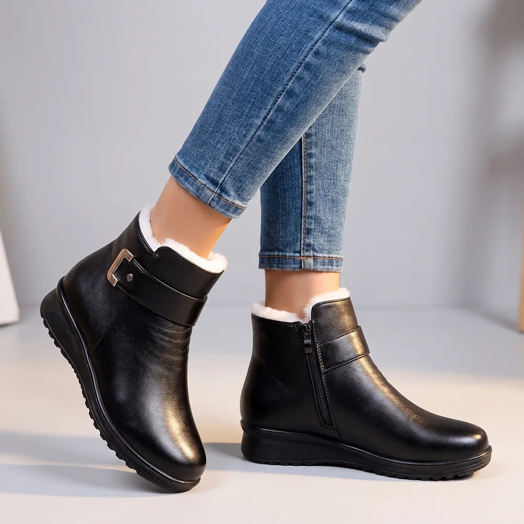 Eloise | Womens Fall Leather Ankle Boots