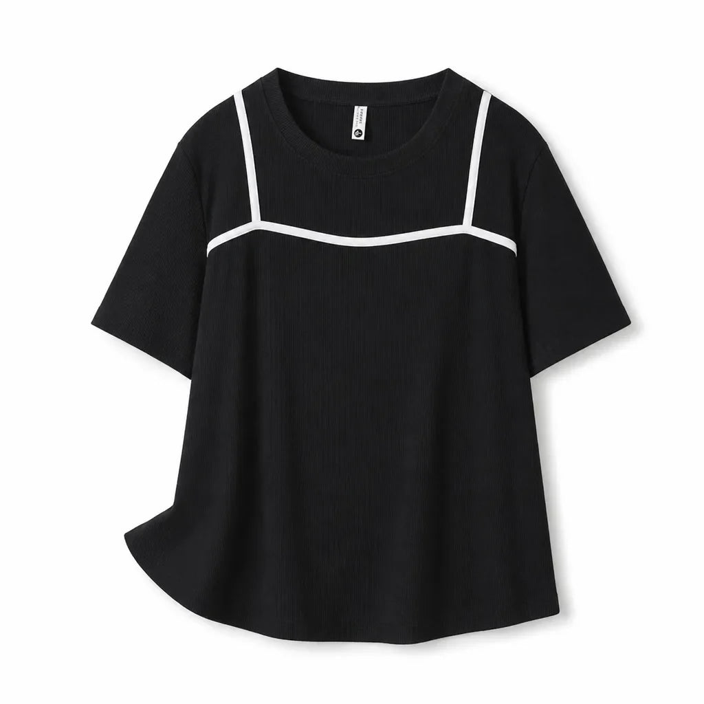 Elyse Ribbed Layered T-Shirt