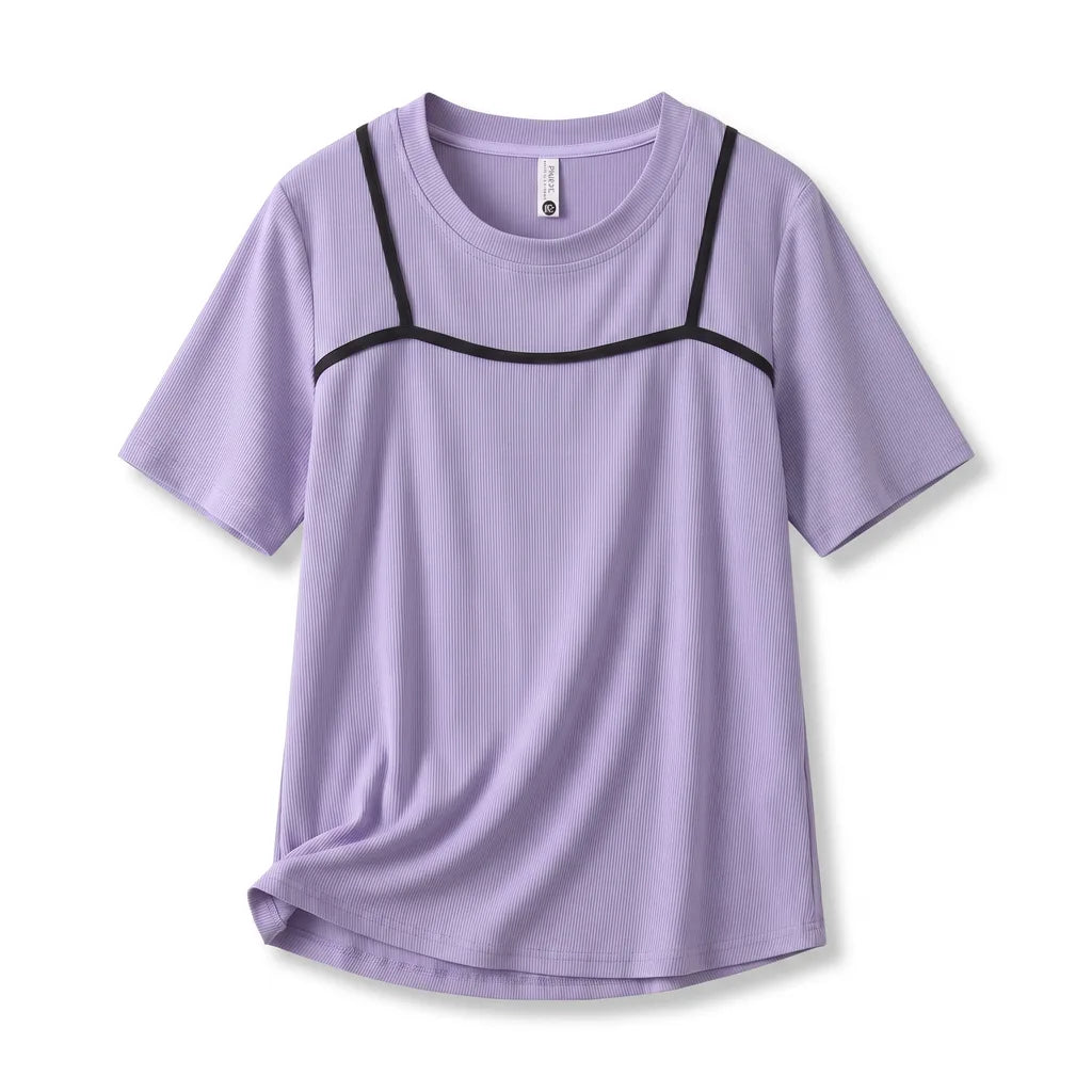 Elyse Ribbed Layered T-Shirt