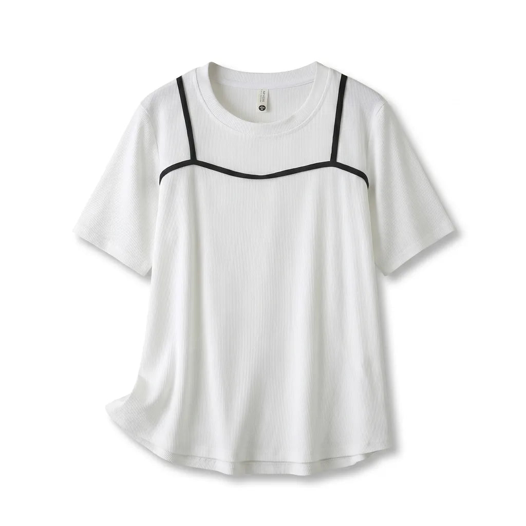 Elyse Ribbed Layered T-Shirt