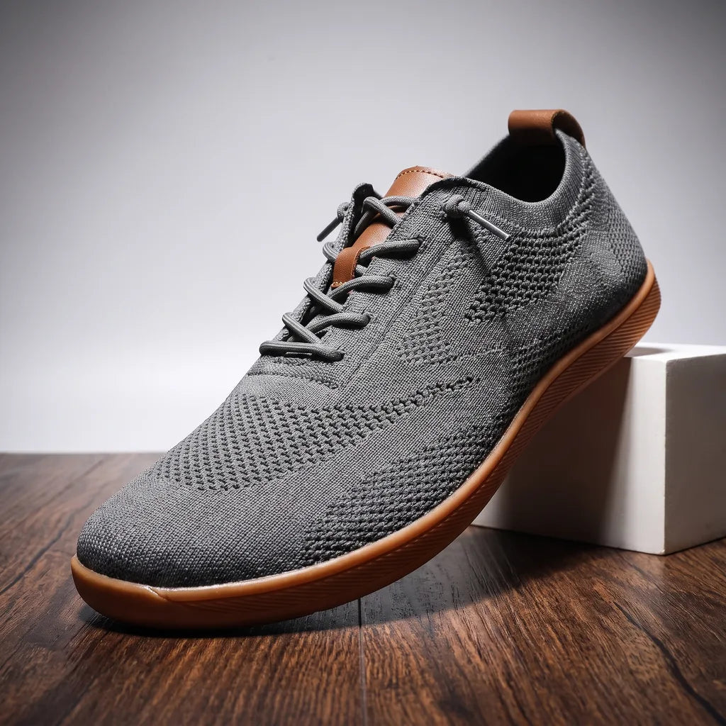 Men's Ethan barefoot sneakers by Qivii in multi-color, featuring a flexible design and breathable upper for comfortable casual wear.