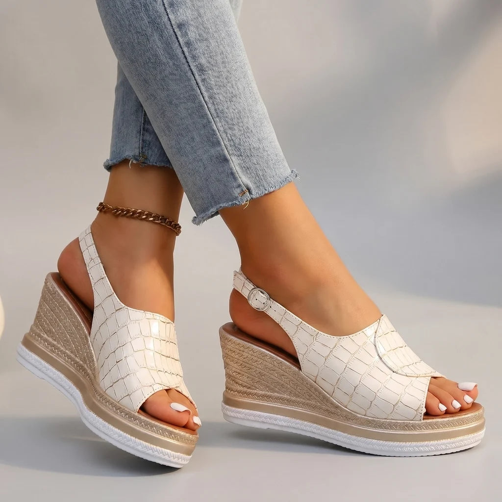 Eva Wedge Sandals