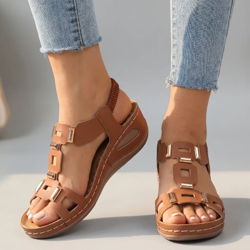 Evelyn T-Strap Sandals