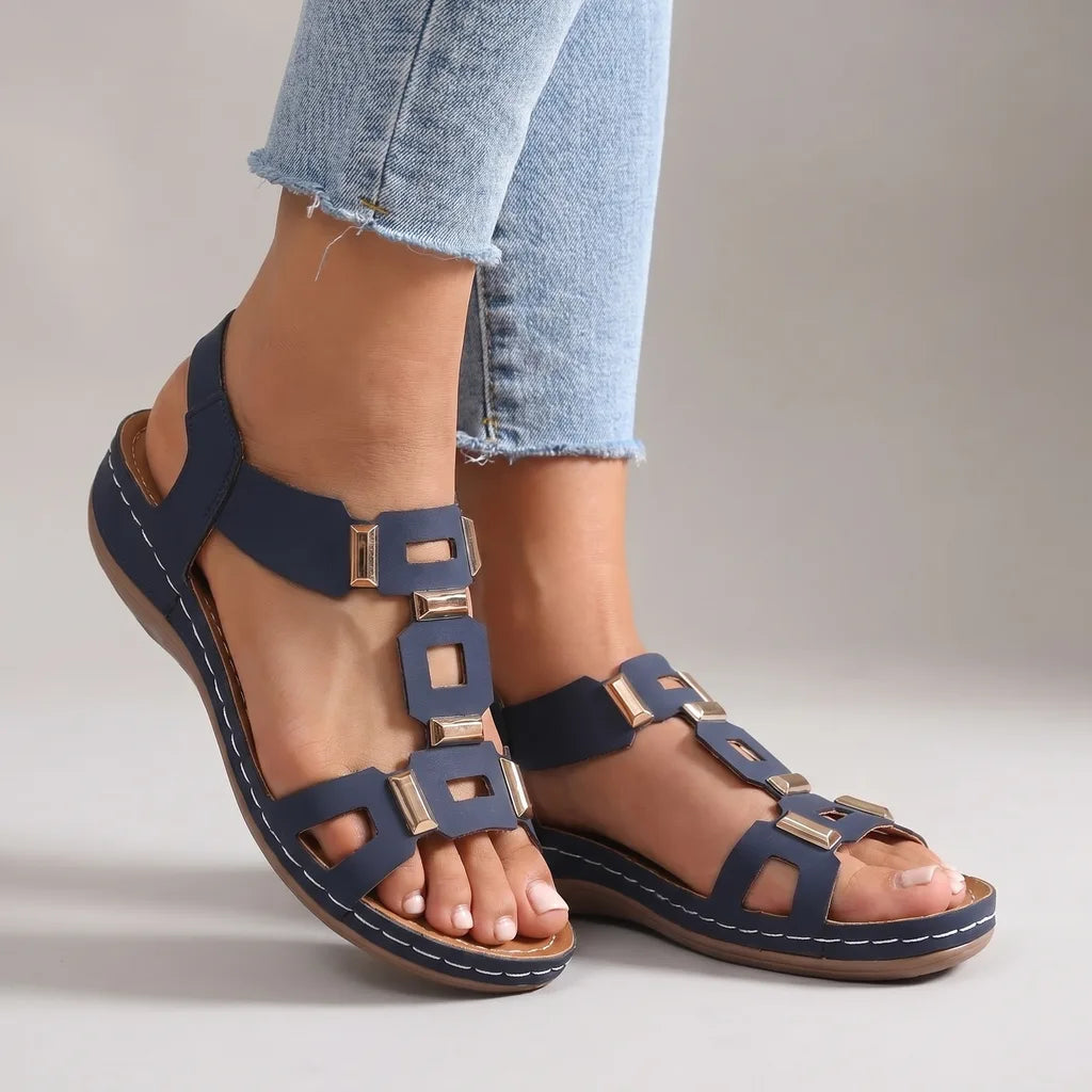 Evelyn T-Strap Sandals