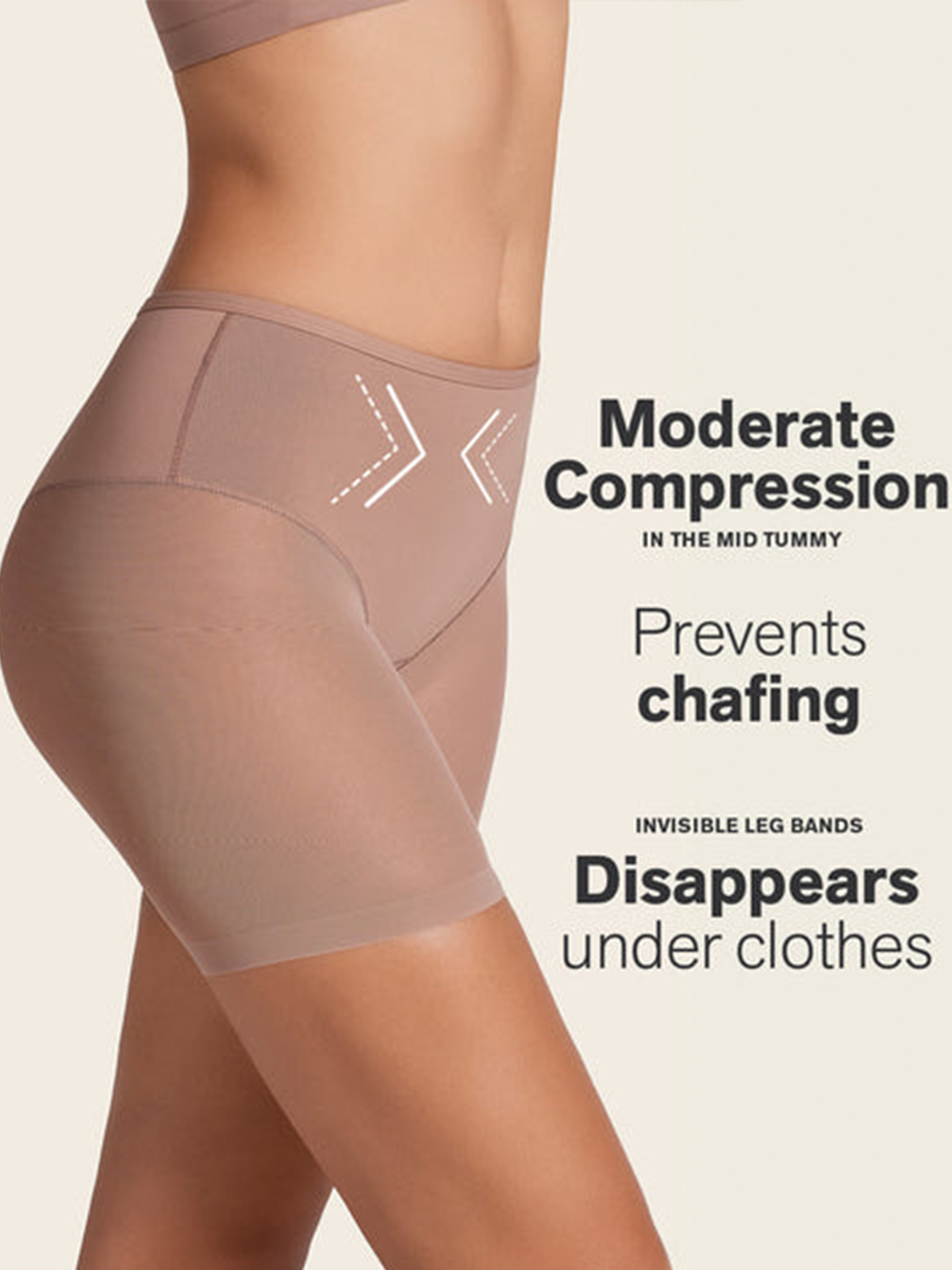 Seamless Undetectable Sheer Shaper Shorts Thong Anti-Chafing Mesh Shapewear Shorts  - By Qivii